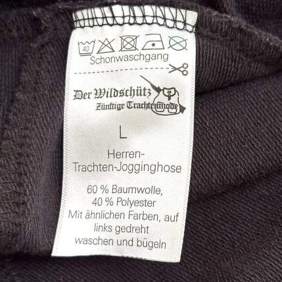 DER WILDSCHUTZ German Navy Blue Pants Front Pockets Wool Poly Size Large EUC - Picture 6 of 6